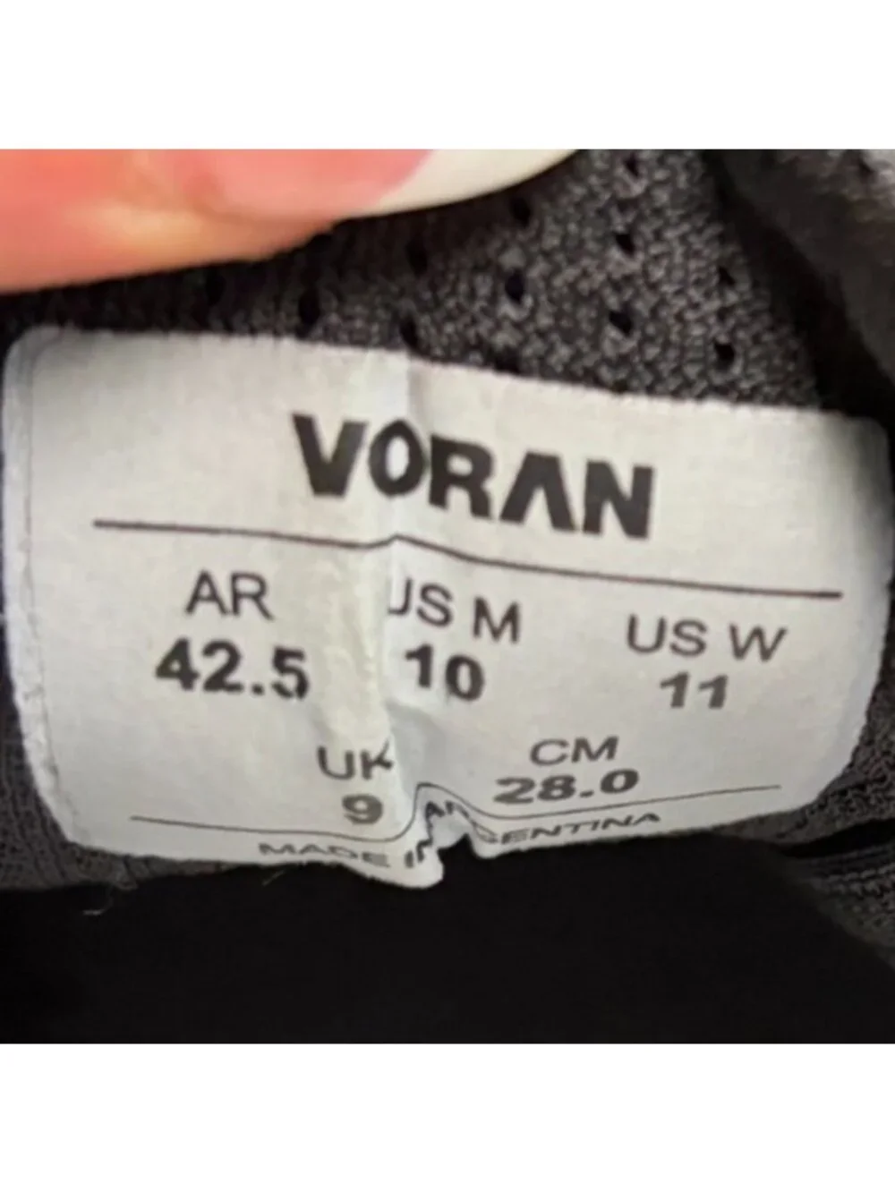 Voran Sportsafe Energy 610 Mens Size 10 Black Composite Toe Safety Work Shoes